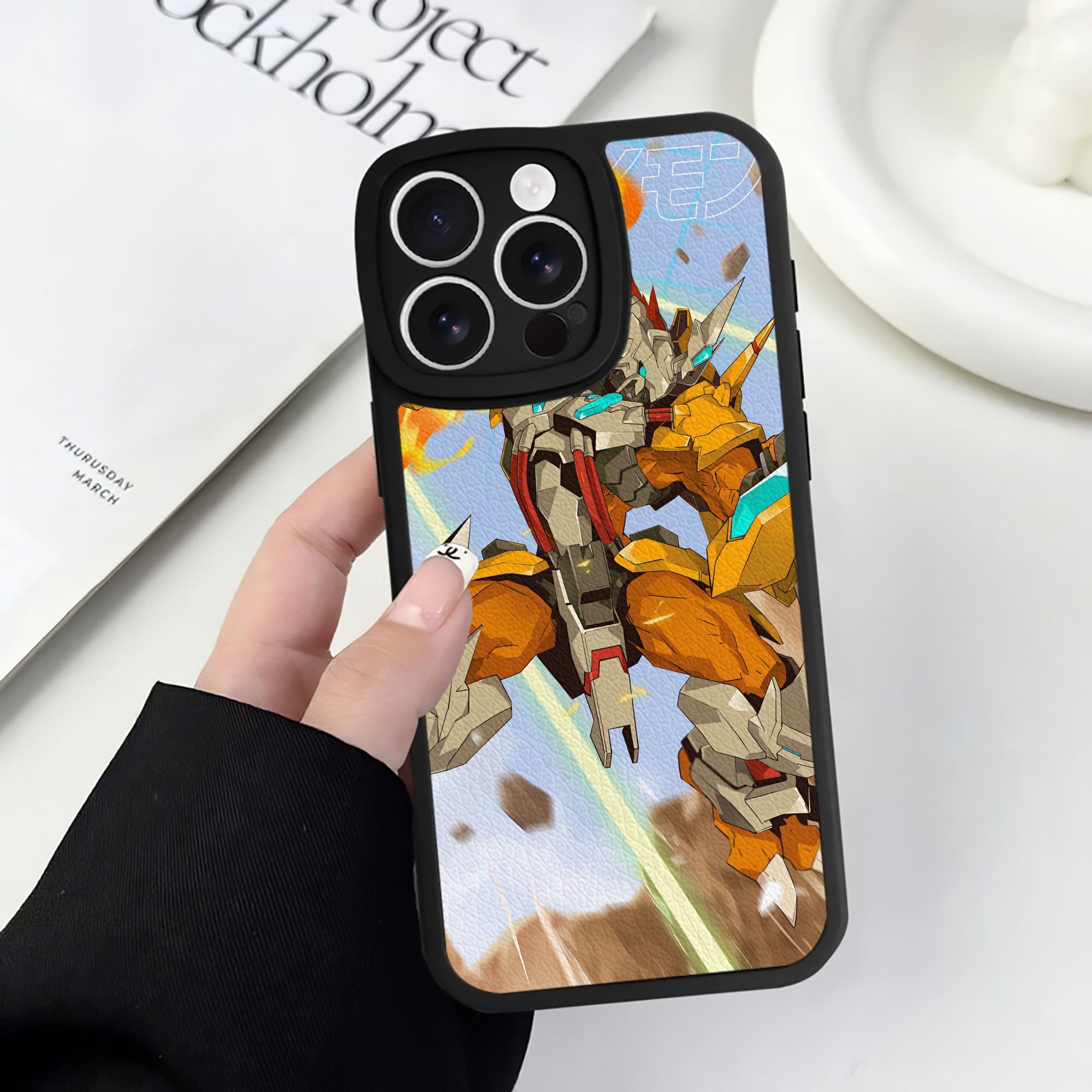 （画像用） Digimon デジタルモンスター/デジモン 【iPhone 16シリーズ対応】シリコンスマホケース（レザー調） 材質：シリコン